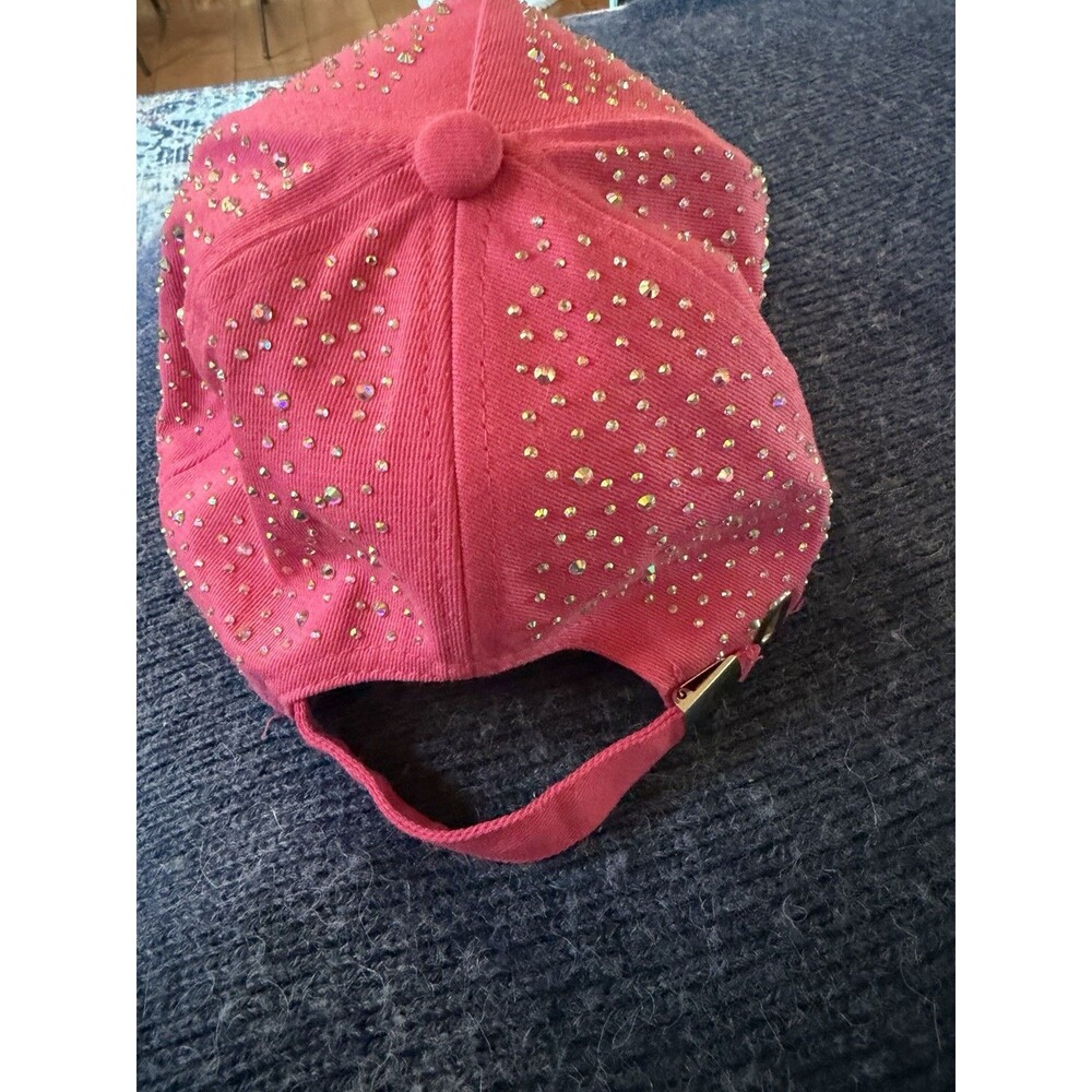 Womens Jeweled Rhinestone Studded Hat - Crystal Gem Bling Baseball Cap - Picture 3 of 4